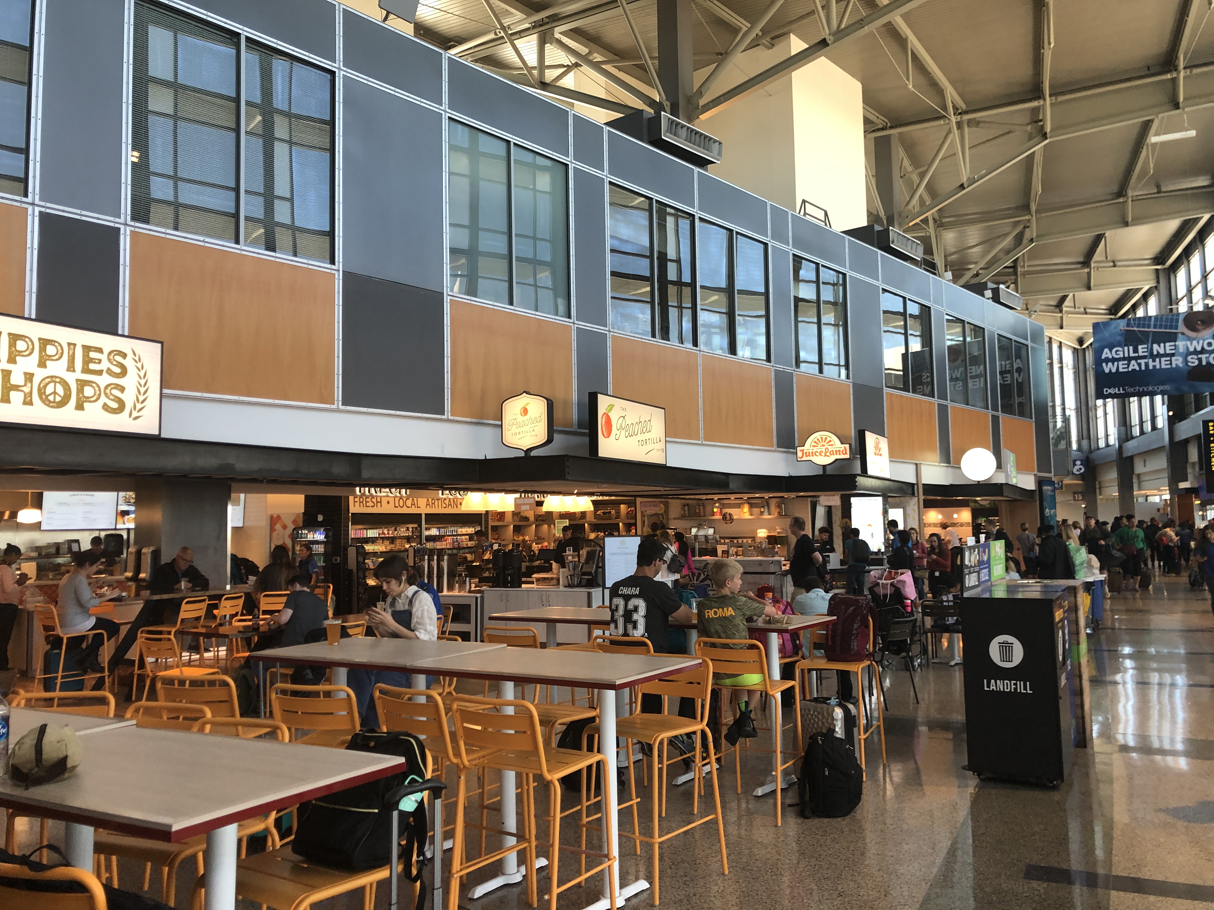 Some of the current food options in the terminal